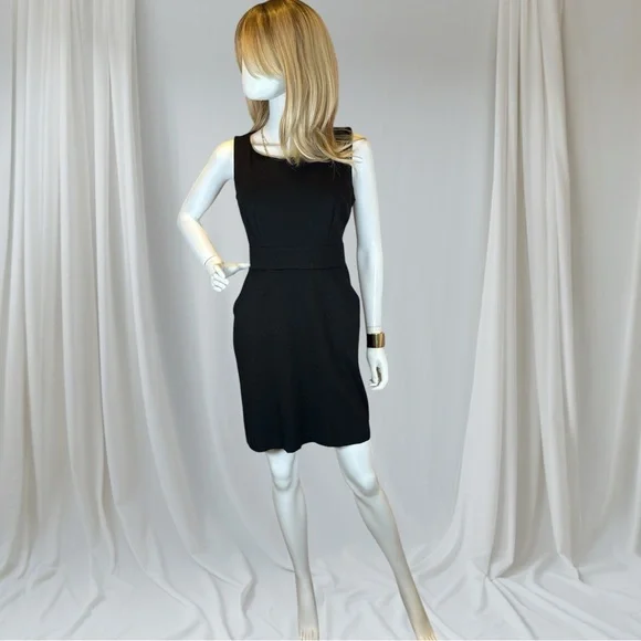 Alfani Black Sleeveless Scoop Neck Sheath Dress - Picture 1 of 8